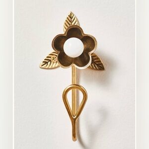 NEW Anthropologie Nena Brass Bath Hook